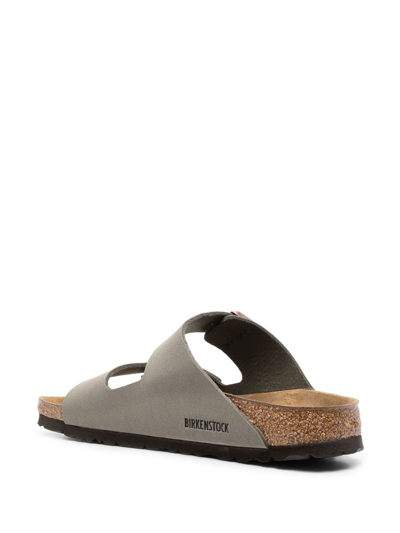 Birkenstock Arizona Sandal Bf Nubuck Stone In Grey