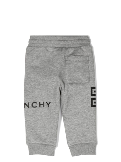 Shop Givenchy 4g-print Track Pants In Grey