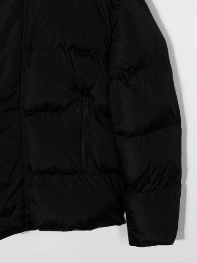 Shop Dsquared2 Logo-print Zip-up Puffer Jacket In Black