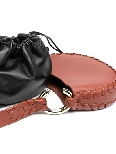 Chloé Mate S Hobo Leather Crossbody Bag In Brown