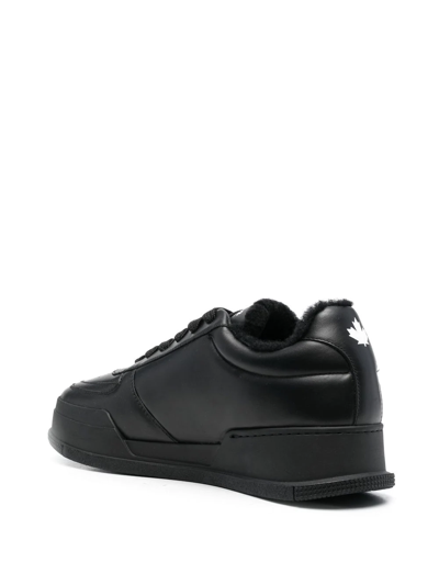 Dsquared2 Slash Chunky Low-top Sneakers In Black