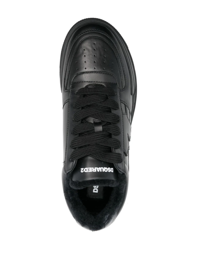Shop Dsquared2 Slash Chunky Low-top Sneakers In Black
