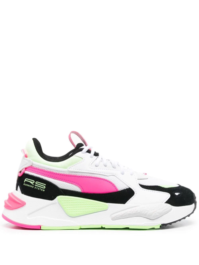 Puma Rs-z Colour-block Sneakers In White Fluo Pink | ModeSens