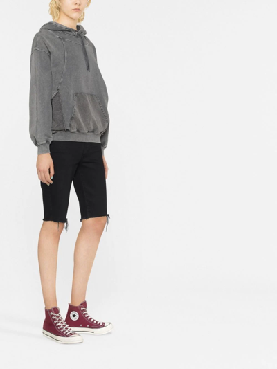 Shop See By Chloé Long-sleeve Cotton Hoodie In Grey