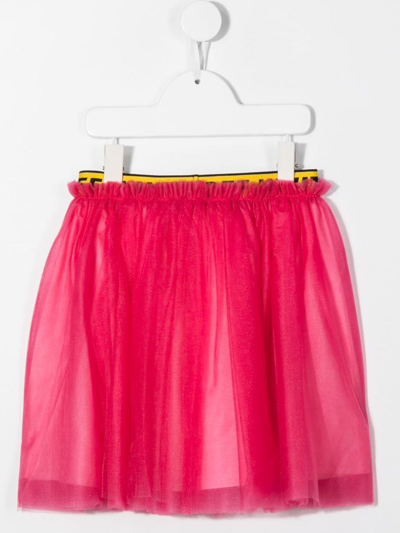 Shop Off-white Layered Tulle Skirt In Pink