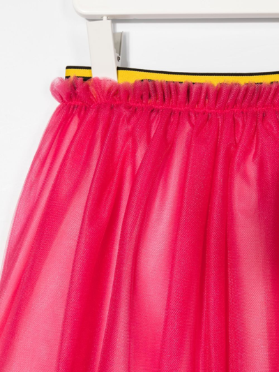 Shop Off-white Layered Tulle Skirt In Pink