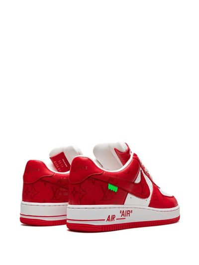 Nike x Louis Vuitton Air Force 1 Sneakers Red