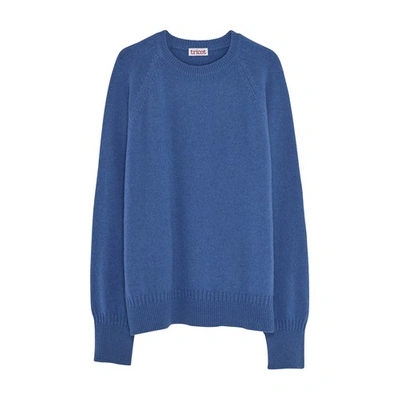 Shop Tricot Recycled Cashmere Sweater In Indigo