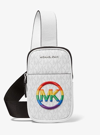MICHAEL KORS MENS Hudson Logo Smartphone Crossbody Bag NWT