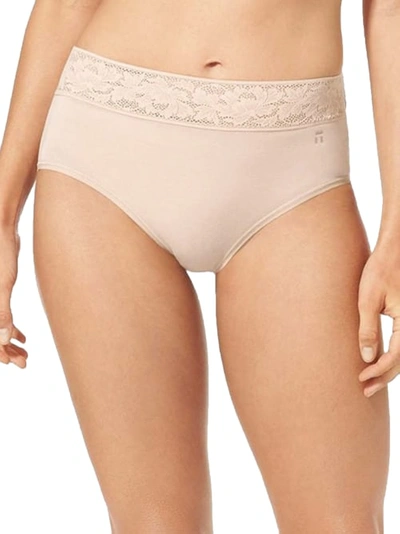 Shop Tommy John Second Skin Lace Brief In Soft Pink