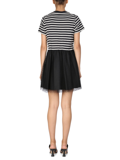 Shop Red Valentino Cherry Patch T-shirt Dress In Nero