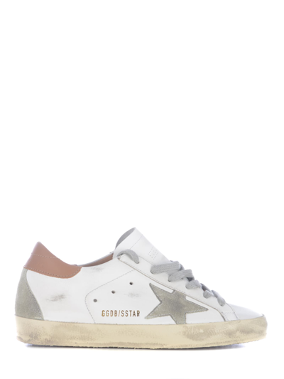 Shop Golden Goose Sneakers  Super Star Leather In Bianco