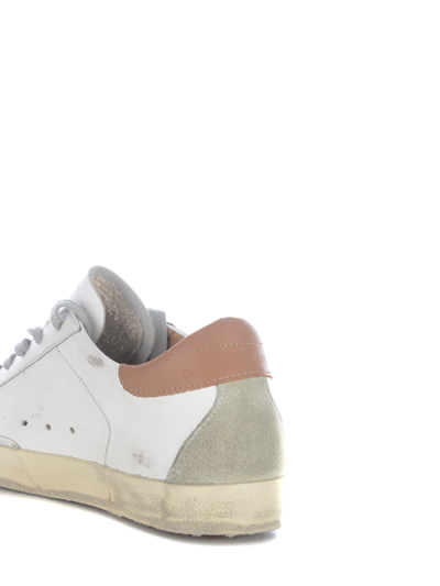 Shop Golden Goose Sneakers  Super Star Leather In Bianco