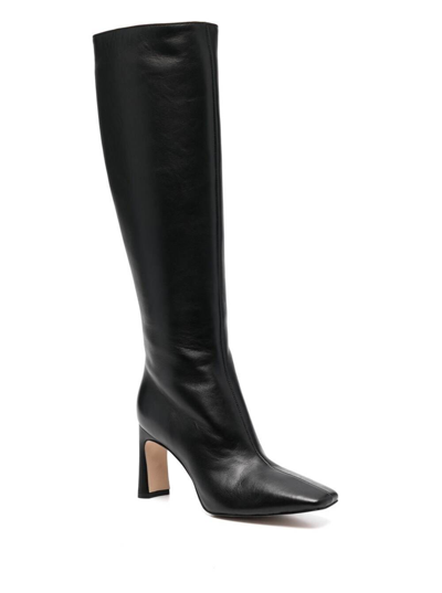 Shop Liu •jo Liu Jo Leonie Hanne Womans Cuissard Black Leather Boots