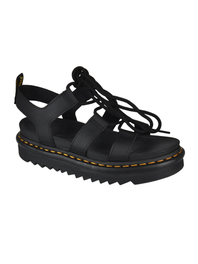 Shop Dr. Martens' Nartilla Sandals In Black/hydro