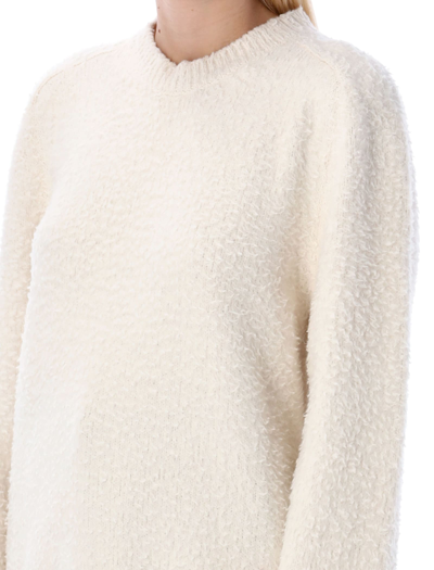 Shop Maison Margiela Cotton Sweater In Off White