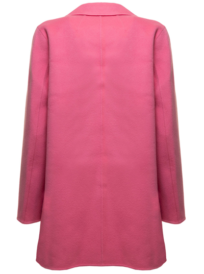 Shop Theory Clairene Wool And Cashmere Pink Coat  Woman