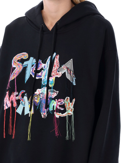 Shop Stella Mccartney Logo Hoodie In Black