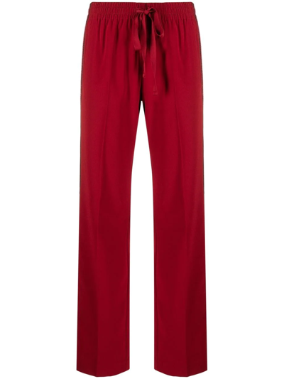 Shop Zadig & Voltaire Willy Side-stripe Trousers In Red