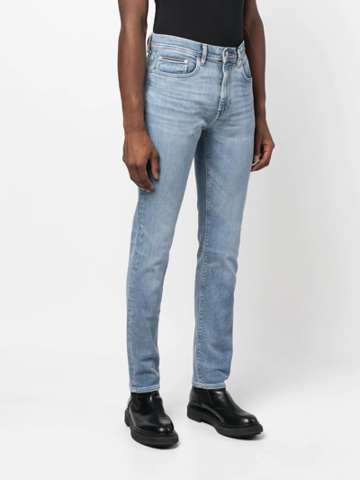 Shop Tommy Hilfiger Slim-cut Leg Jeans In Blue