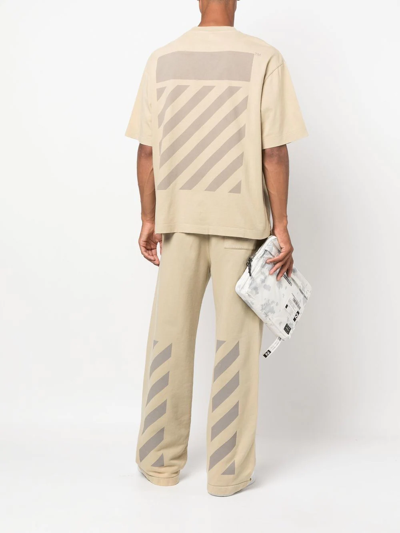 Shop Off-white Diag Tab Over T-shirt In Neutrals