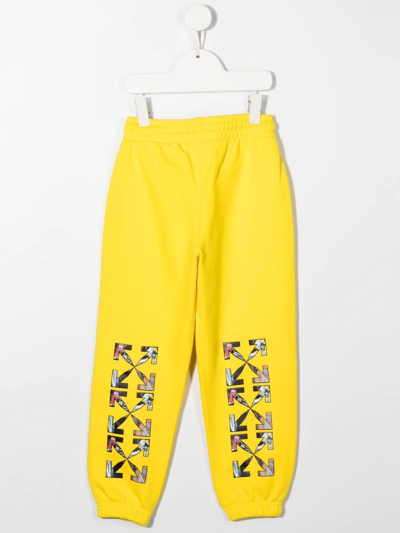 Shop Off-white Monster Arrow Track Pants In Yellow