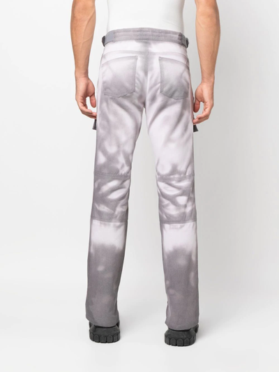 Shop Misbhv Heat-reflective Cargo Trousers In Grey