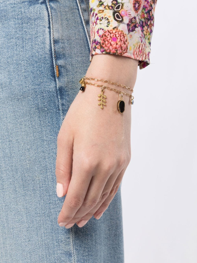 Shop Isabel Marant Lucky Charm Bracelet In Gold