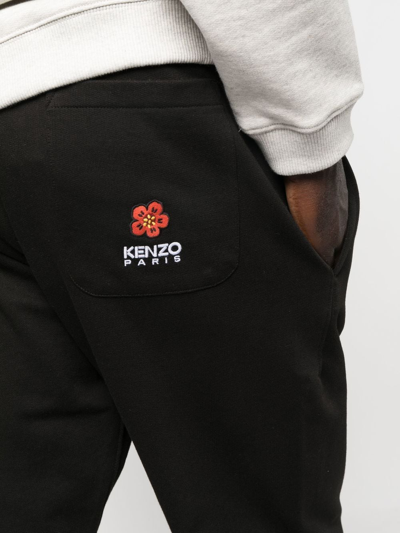 Shop Kenzo Logo Tracksuit Bottoms In Black