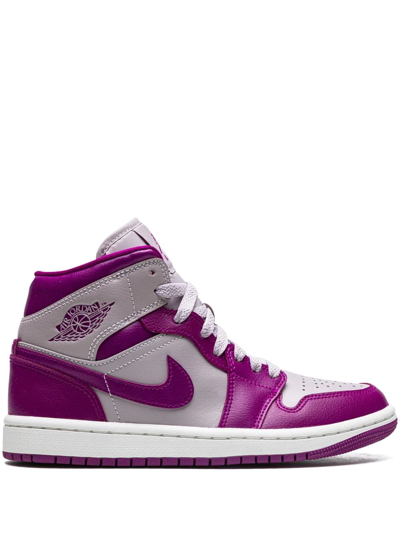 Shop Jordan Air  1 Mid "magenta" Sneakers In Purple