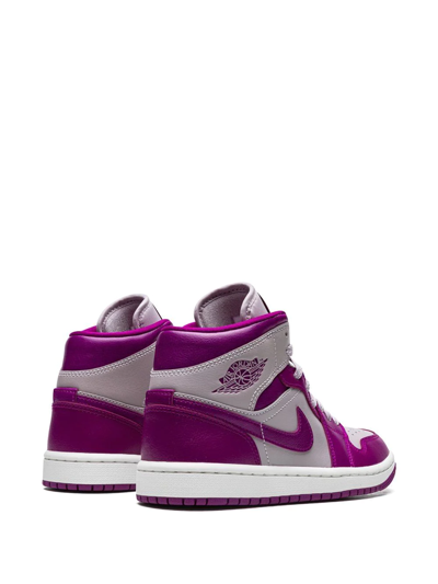 Shop Jordan Air  1 Mid "magenta" Sneakers In Purple