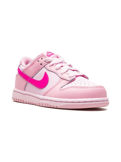 Shop Nike Dunk Low "triple Pink" Sneakers