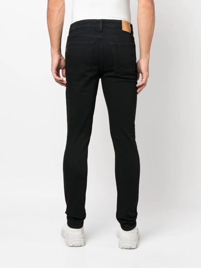 Shop Haikure Mid-rise Slim-fit Jeans In Black