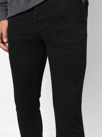 Shop Haikure Mid-rise Slim-fit Jeans In Black