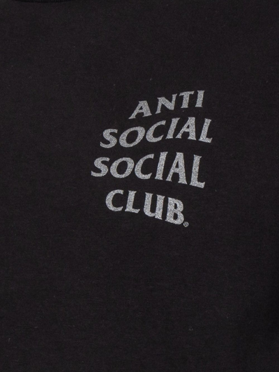 Shop Anti Social Social Club The Ghost Of You And Me T-shirt In Black
