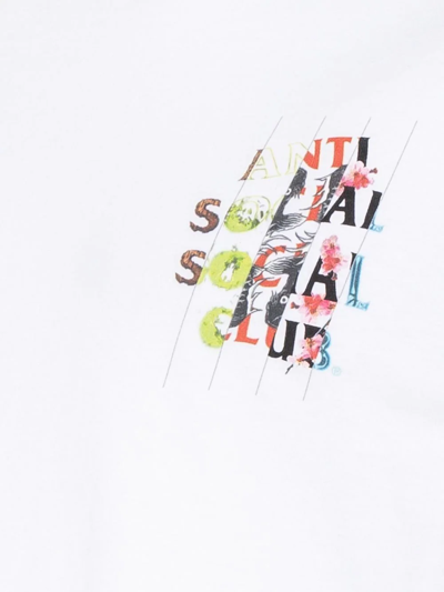 Shop Anti Social Social Club Madness Short-sleeve T-shirt In White