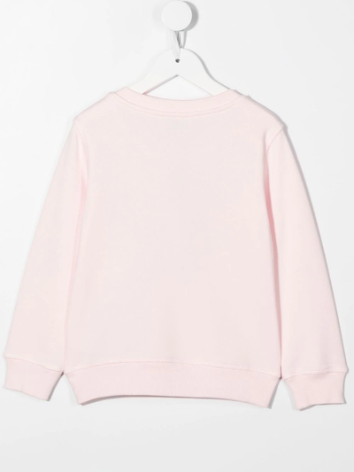 Shop Kenzo Embroidered-logo Sweatshirt In Pink