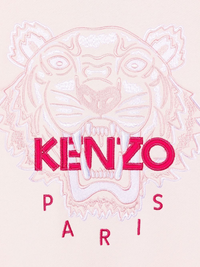 Shop Kenzo Embroidered-logo Sweatshirt In Pink