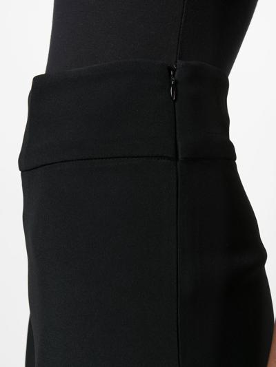 Shop Federica Tosi High-waisted Flared Pants In Black