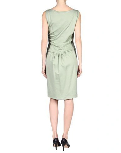 Shop Moschino Knee-length Dress In Light Green