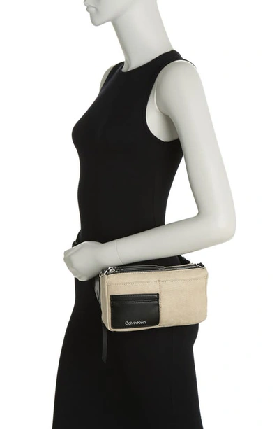 Shop Calvin Klein Jana Crossbody Bag In Tan