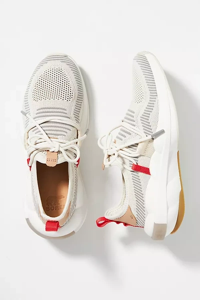 Shop Sorel Explorer Defy Low Sneakers In White