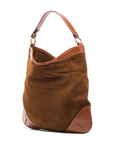 Shop Isabel Marant Botsy Day Shoulder Bag In Braun