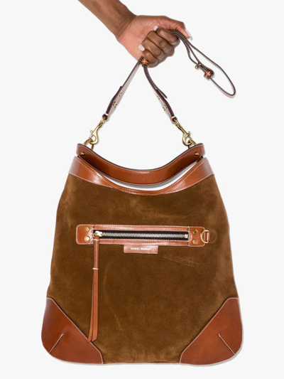 Shop Isabel Marant Botsy Day Shoulder Bag In Braun