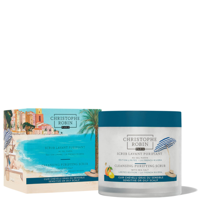 Shop Christophe Robin Limited Edition French Riviera Cleansing Purifying Scrub With Sea Salt 250ml