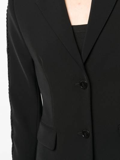 Shop Boutique Moschino Single-breasted Blazer In Black