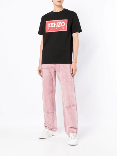 Shop Kenzo Logo-print T-shirt In Black