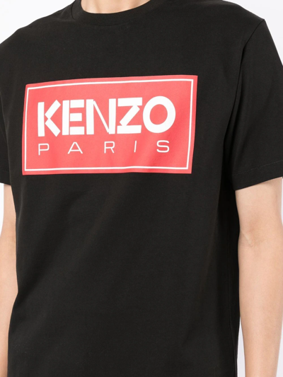 Shop Kenzo Logo-print T-shirt In Black