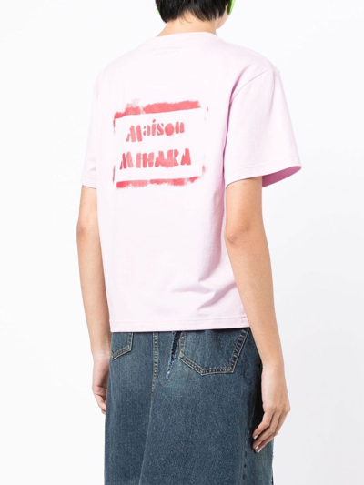 Shop Miharayasuhiro X Champion Logo-print Short-sleeved T-shirt In Rosa