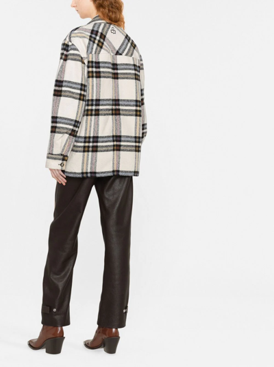 Shop Isabel Marant Étoile Every Padded Oversized Coat In Weiss